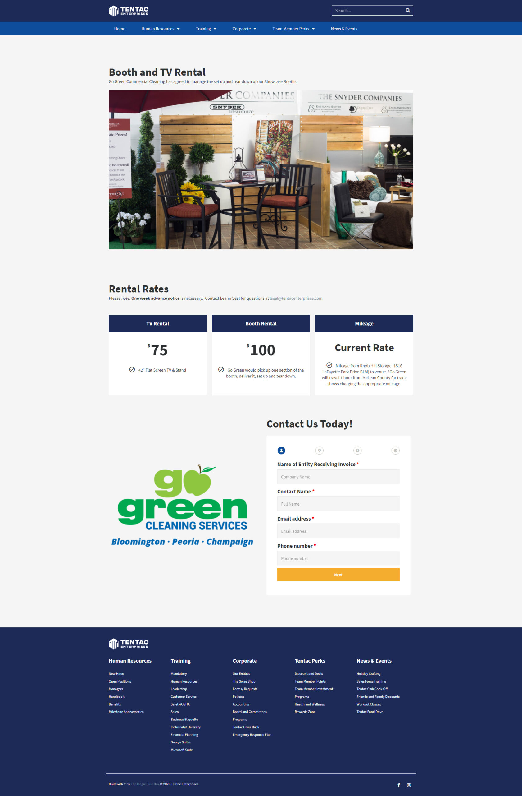 tentactalk booth tv rentals